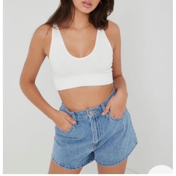 Levi's Premium High Loose Denim Shorts sz 31 Relaxed Fit Americana Summer Beach - Picture 2 of 16